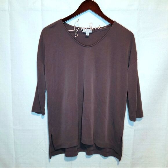 J. Jill Pure Jill Gray Top Size Petite Small - Picture 1 of 10